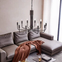 Lindby Elanova Kronleuchter, Zehnflammig, Gunmetal 11 Lindby Elanova Kronleuchter, Zehnflammig, Gunmetal -Paulmann Verkaufsgeschäft 9639659 2