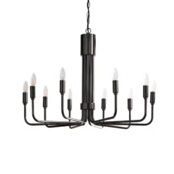 Lindby Elanova Kronleuchter, Zehnflammig, Gunmetal 14 Lindby Elanova Kronleuchter, Zehnflammig, Gunmetal -Paulmann Verkaufsgeschäft 9639659 5