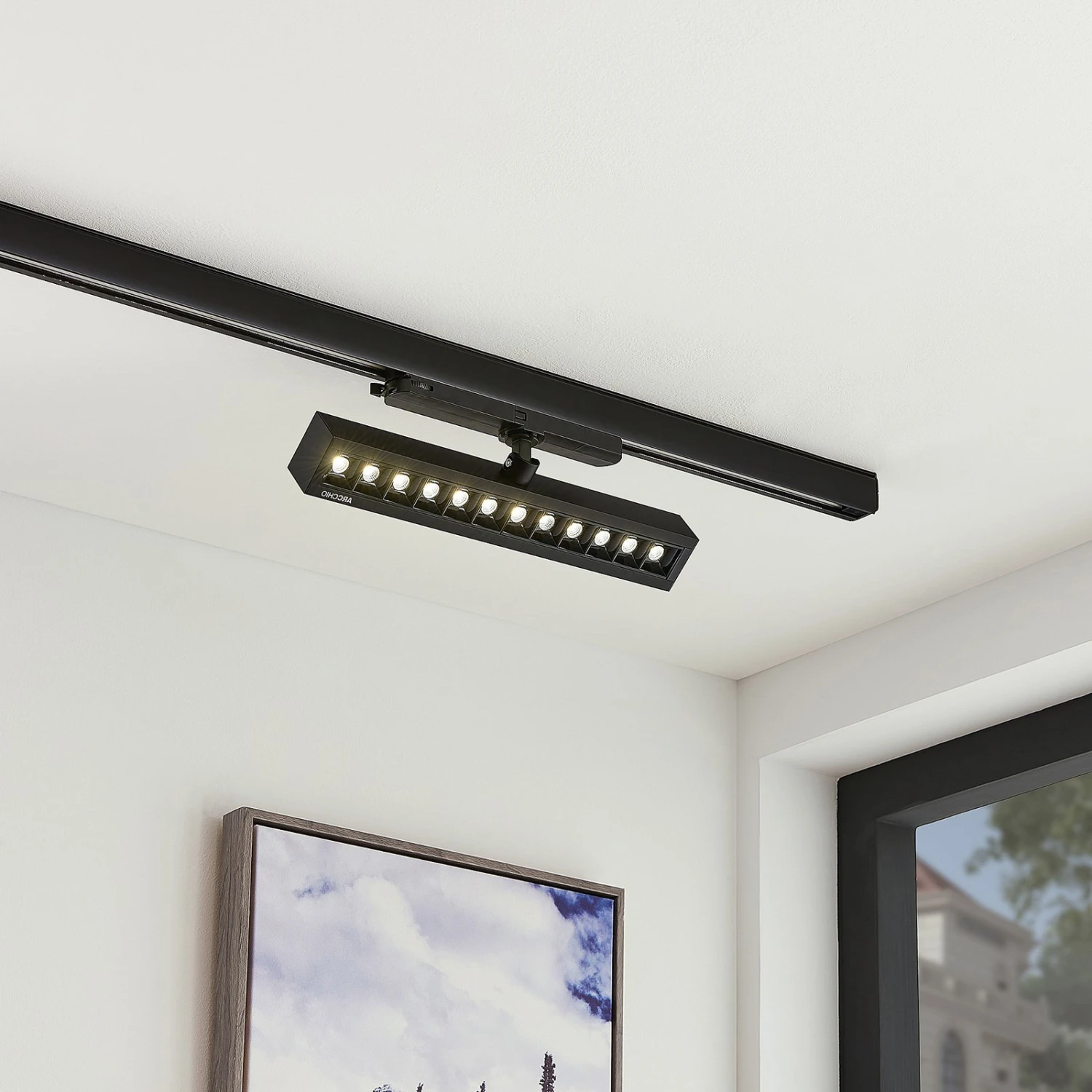 Arcchio Millay LED-Schienenstrahler Schwarz 4000K 2 Arcchio Millay LED-Schienenstrahler Schwarz 4000K – Bild 2
