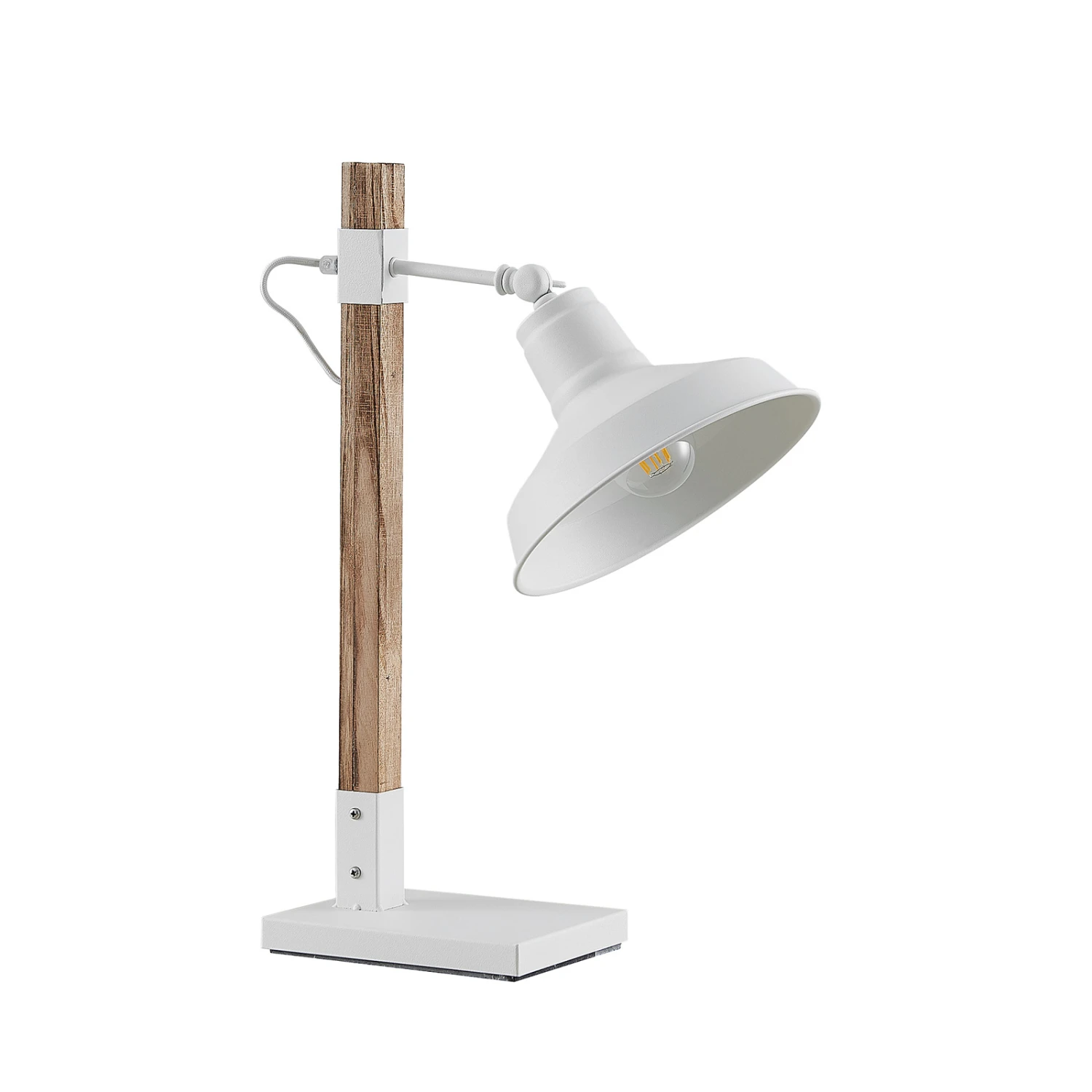Lindby Calliora Tischlampe, Weiß, Metall Und Holz 6 Lindby Calliora Tischlampe, Weiß, Metall Und Holz – Bild 6
