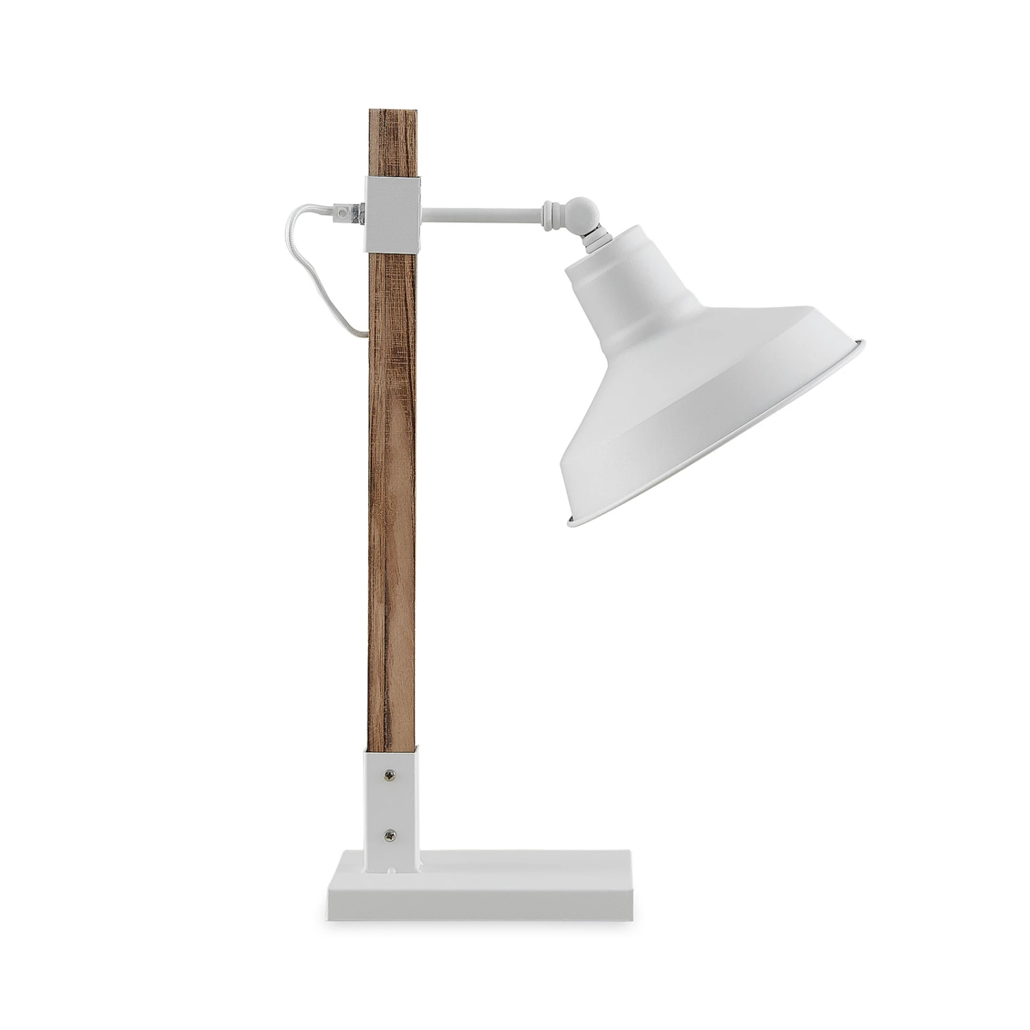 Lindby Calliora Tischlampe, Weiß, Metall Und Holz 8 Lindby Calliora Tischlampe, Weiß, Metall Und Holz – Bild 8