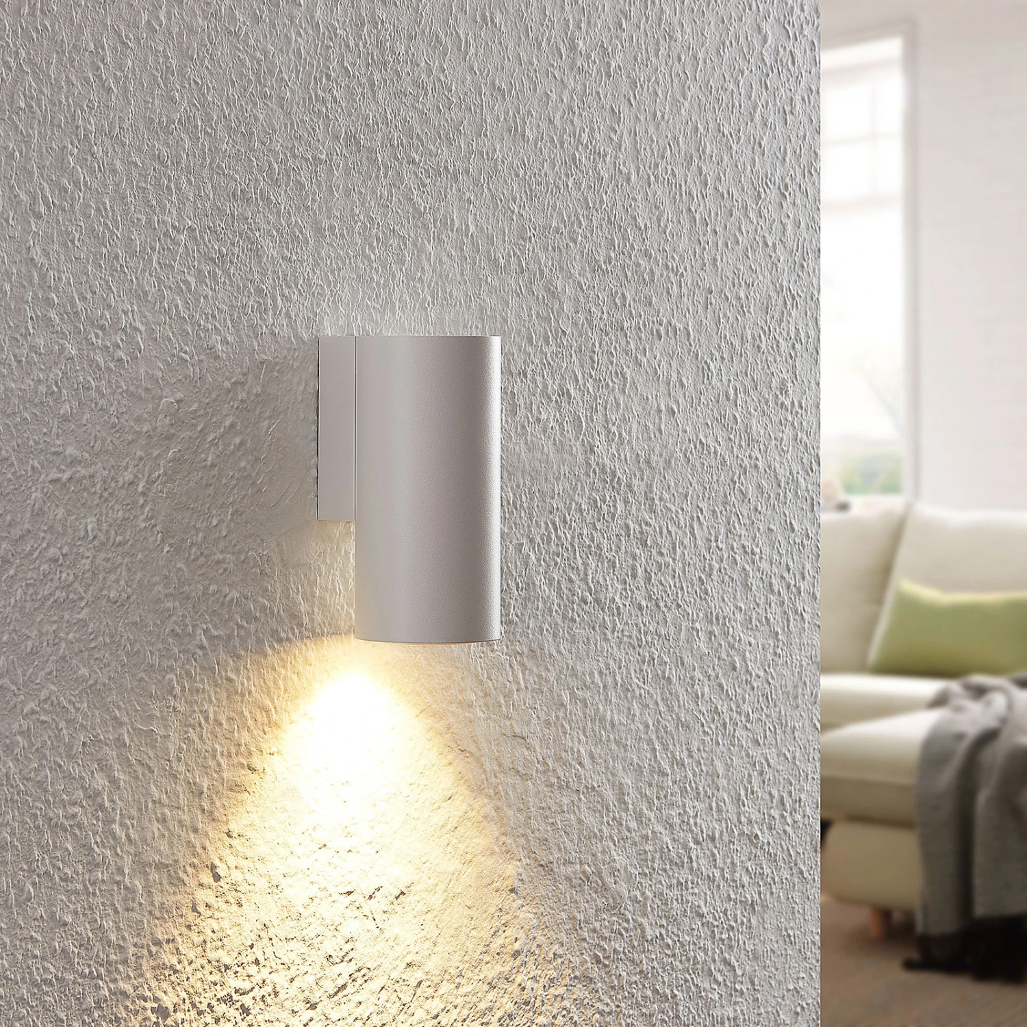 Arcchio Dilana Wandleuchte, Rund, 1-fl., Weiß 2 Arcchio Dilana Wandleuchte, Rund, 1-fl., Weiß – Bild 2