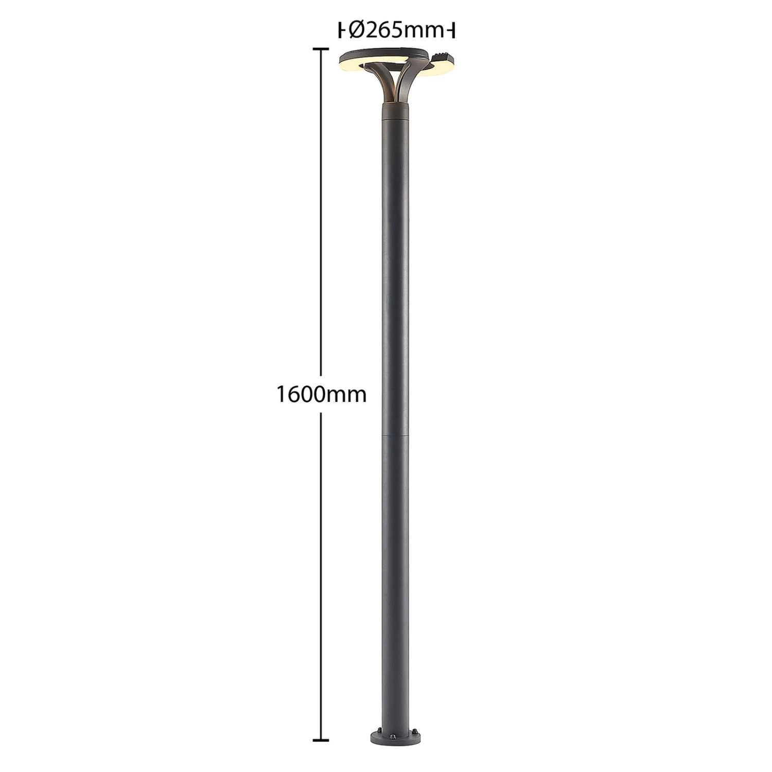 Lindby Keily LED-Mastleuchte, Kreis 4 Lindby Keily LED-Mastleuchte, Kreis – Bild 4