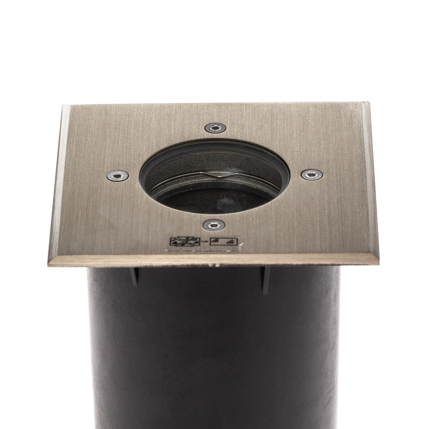 Lindby Ayca Bodeneinbauleuchte, Edelstahl, Eckig 2 Lindby Ayca Bodeneinbauleuchte, Edelstahl, Eckig – Bild 2