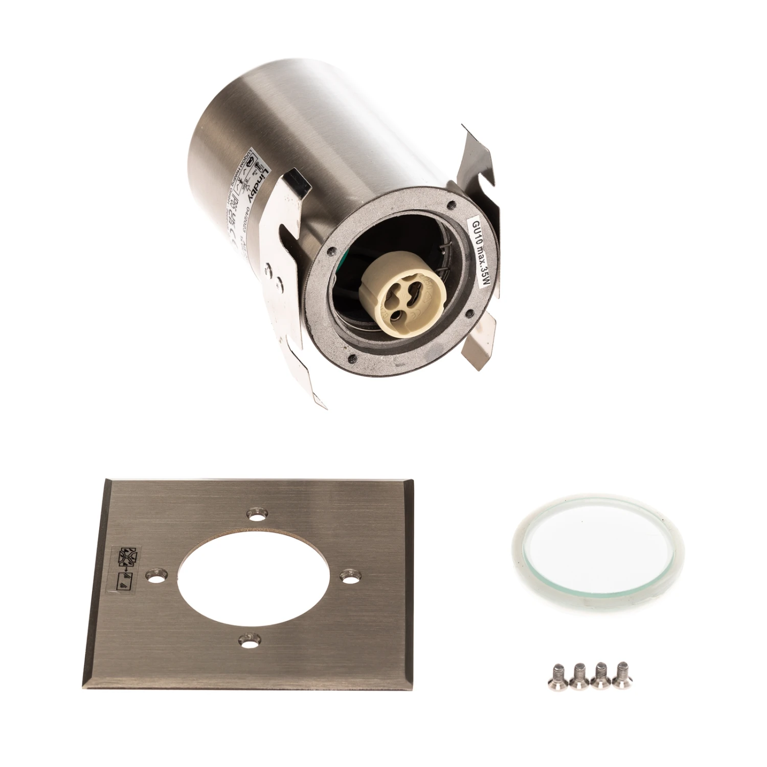 Lindby Ayca Bodeneinbauleuchte, Edelstahl, Eckig 5 Lindby Ayca Bodeneinbauleuchte, Edelstahl, Eckig – Bild 5