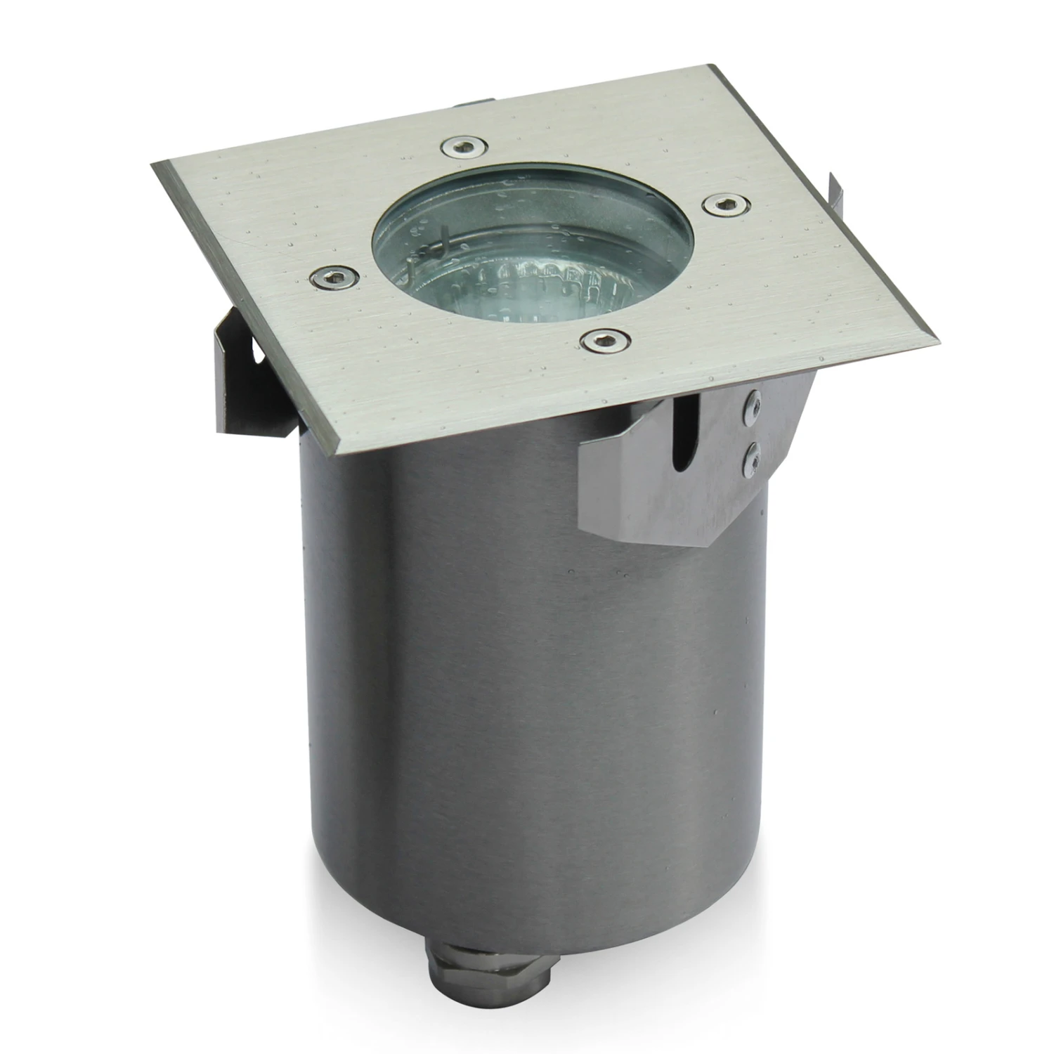 Lindby Ayca Bodeneinbauleuchte, Edelstahl, Eckig 1 Lindby Ayca Bodeneinbauleuchte, Edelstahl, Eckig