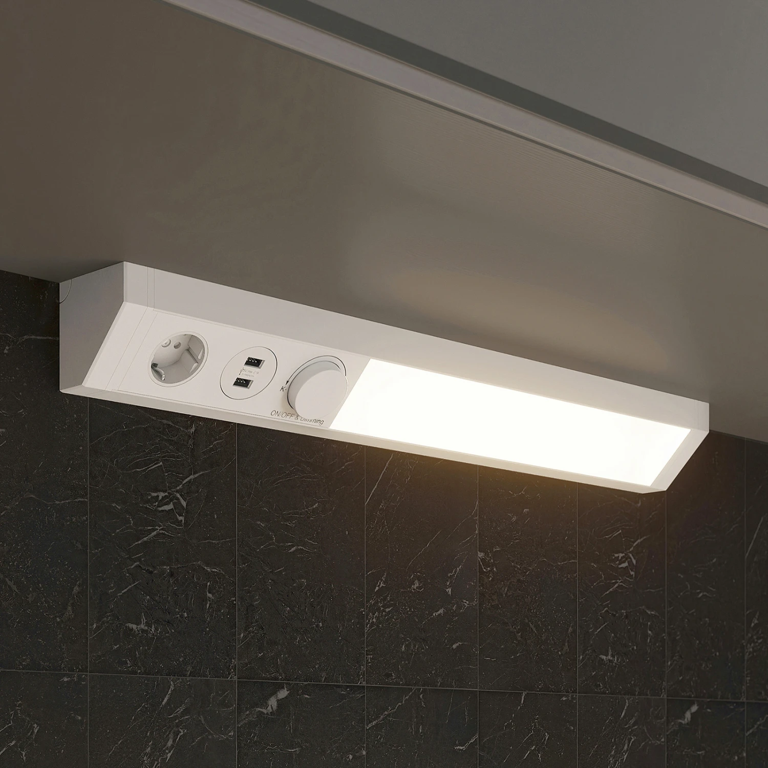 Arcchio Turim LED-Unterbaulampe, CCT, USB, Weiß 1 Arcchio Turim LED-Unterbaulampe, CCT, USB, Weiß