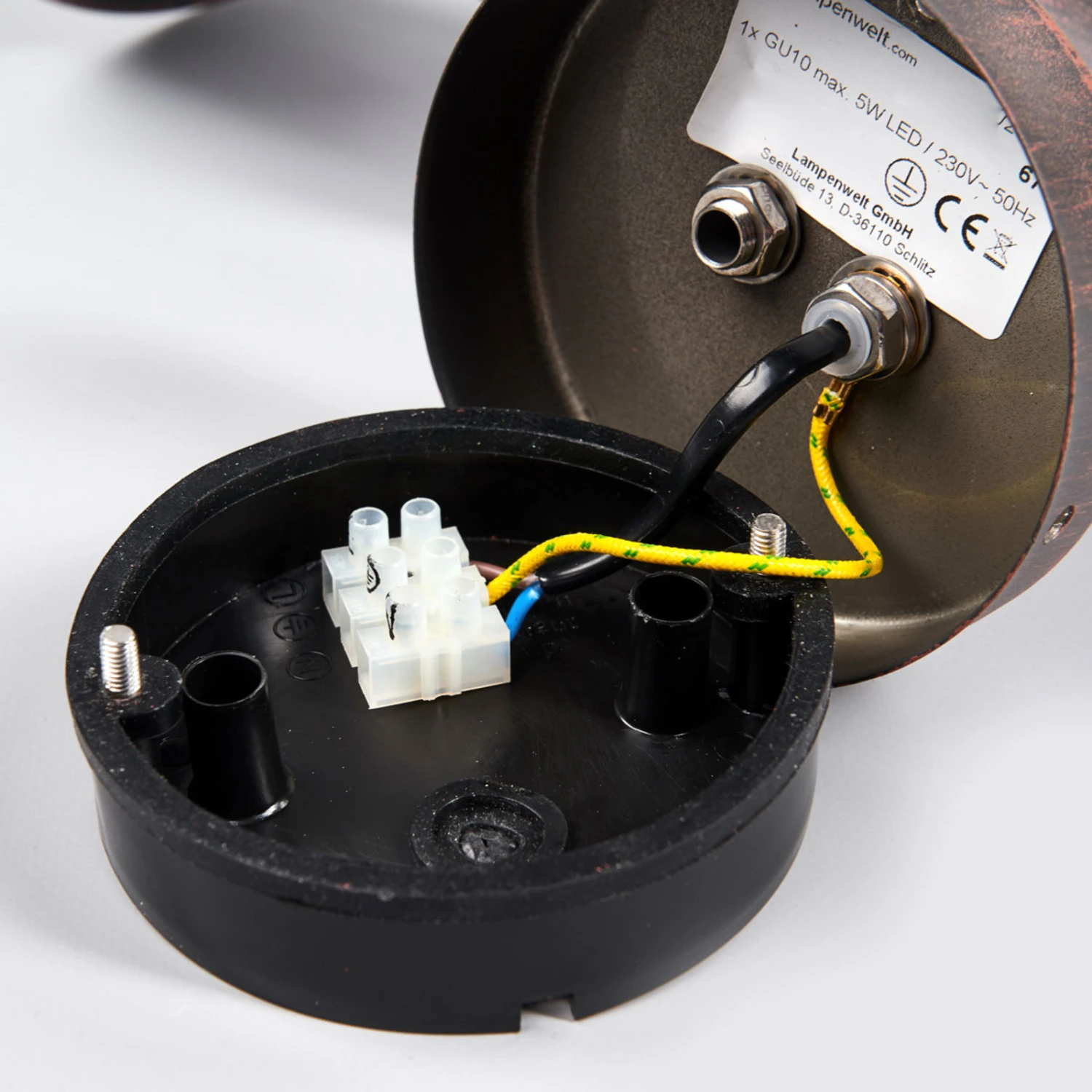 Rostfarbene LED-Außenwandlampe Pavlos 8 Rostfarbene LED-Außenwandlampe Pavlos – Bild 8