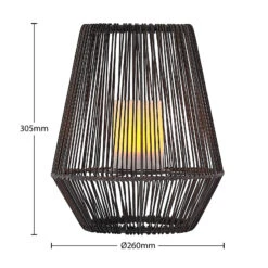 Lindby Kaati LED-Solar-Laterne, Rattanoptik, 26 Cm 12 Lindby Kaati LED-Solar-Laterne, Rattanoptik, 26 Cm -Paulmann Verkaufsgeschäft 9945545 3
