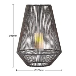 Lindby Kaati LED-Solar-Laterne, Rattanoptik, 37 Cm 12 Lindby Kaati LED-Solar-Laterne, Rattanoptik, 37 Cm -Paulmann Verkaufsgeschäft 9945546 3