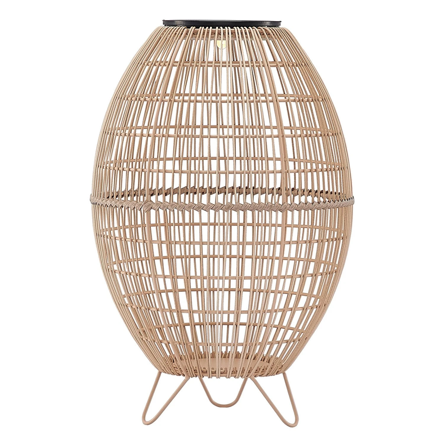 Lindby Josina LED-Solar-Laterne, Rattanoptik 3 Lindby Josina LED-Solar-Laterne, Rattanoptik – Bild 3