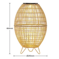 Lindby Josina LED-Solar-Laterne, Rattanoptik 12 Lindby Josina LED-Solar-Laterne, Rattanoptik -Paulmann Verkaufsgeschäft 9945548 3