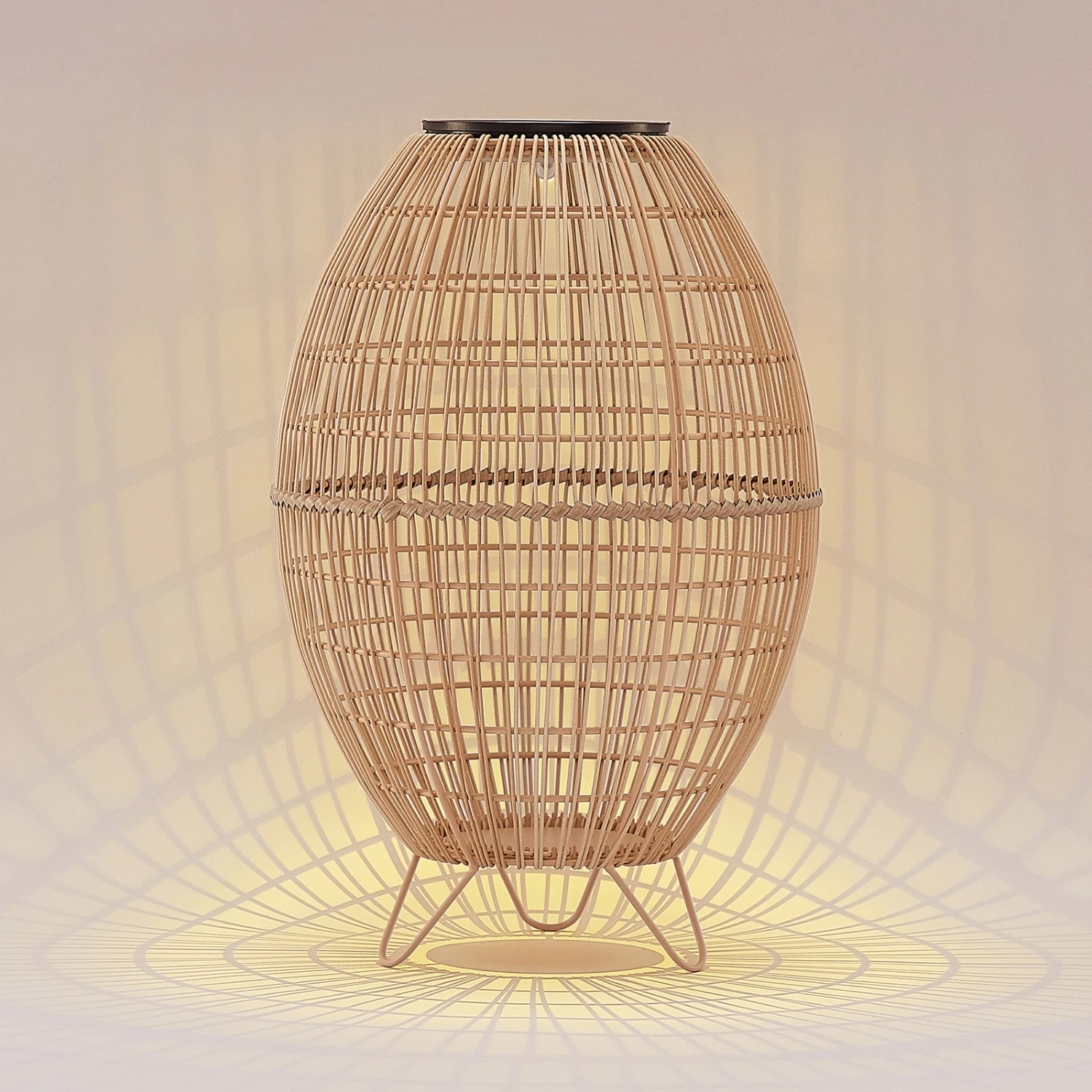 Lindby Josina LED-Solar-Laterne, Rattanoptik 5 Lindby Josina LED-Solar-Laterne, Rattanoptik – Bild 5