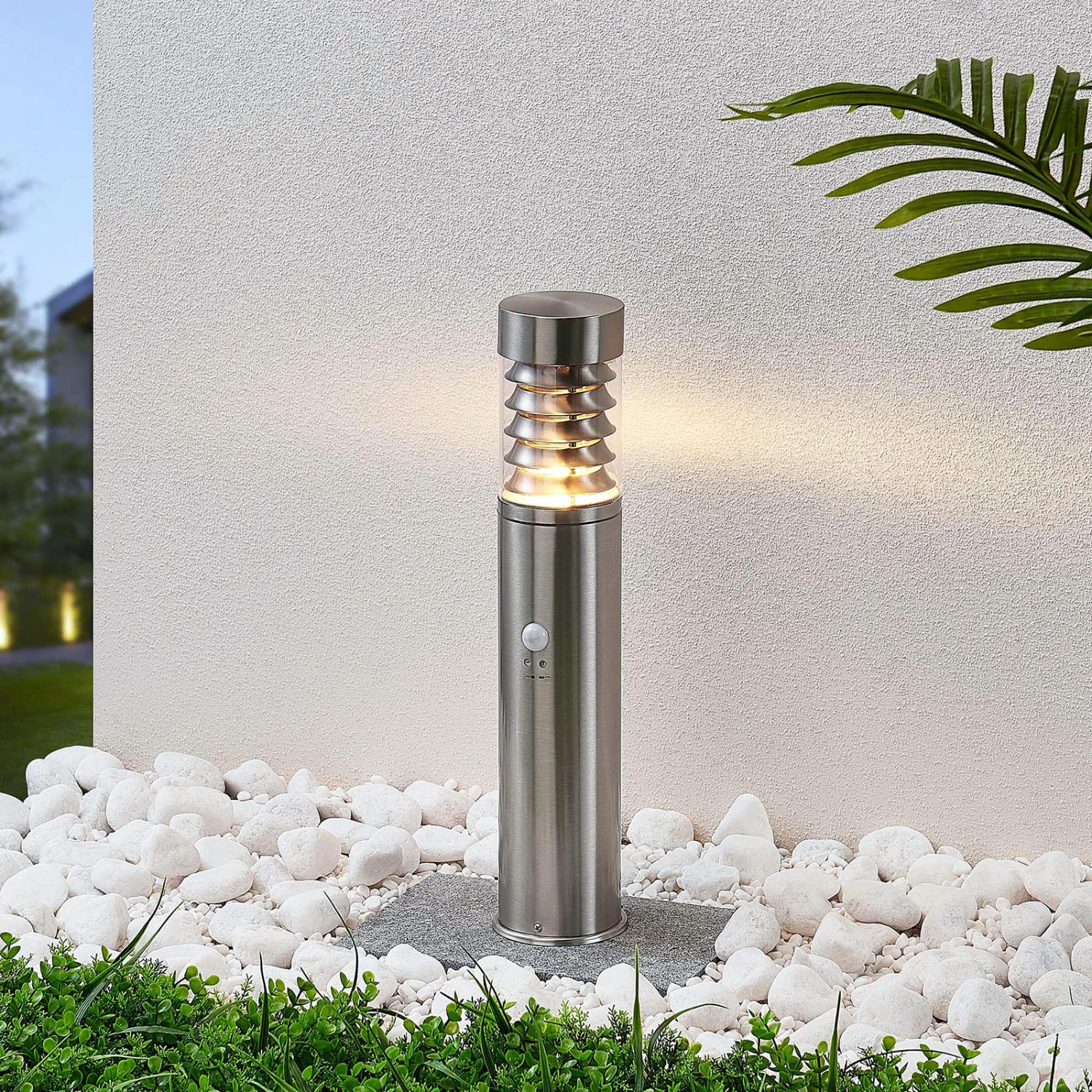 Lindby Piper Sensor-Sockelleuchte Aus Edelstahl 2 Lindby Piper Sensor-Sockelleuchte Aus Edelstahl – Bild 2