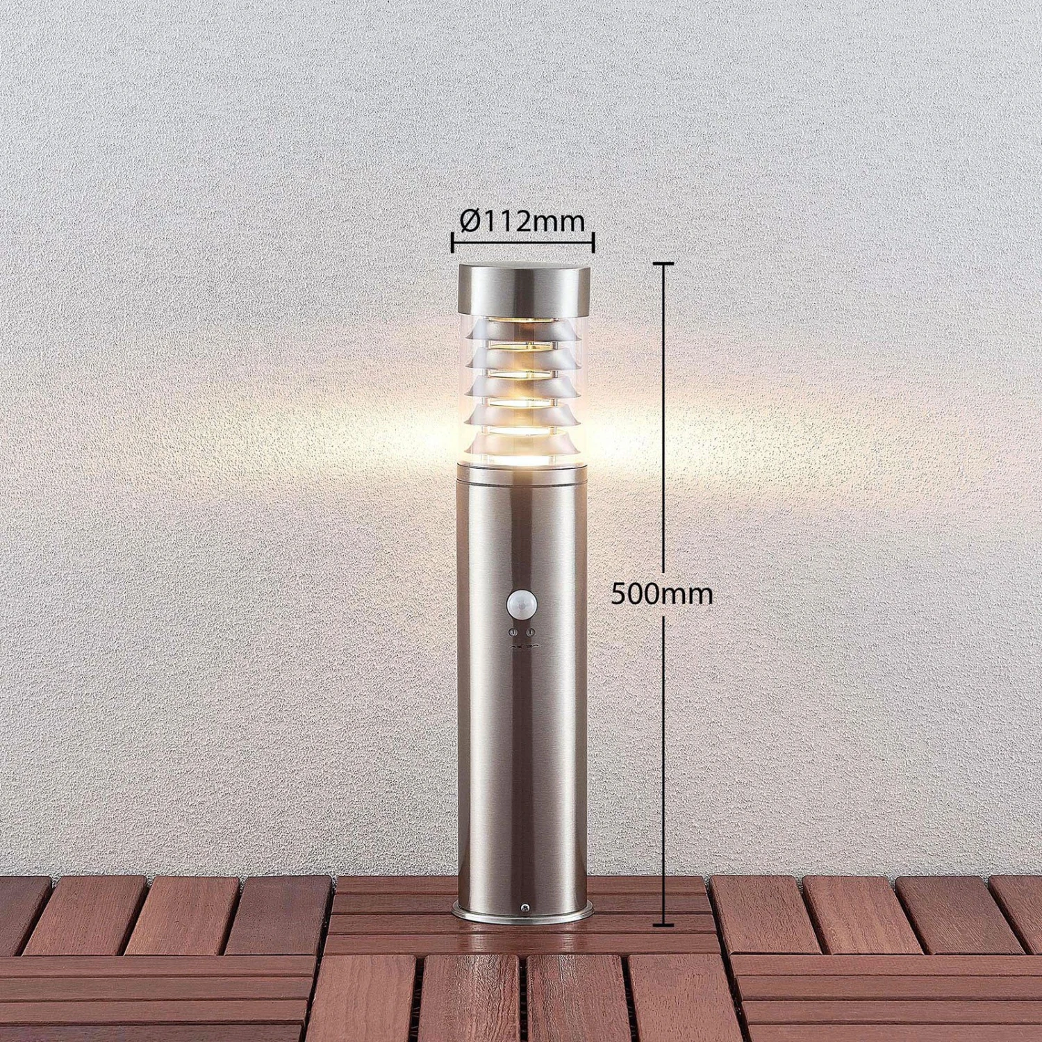 Lindby Piper Sensor-Sockelleuchte Aus Edelstahl 4 Lindby Piper Sensor-Sockelleuchte Aus Edelstahl – Bild 4