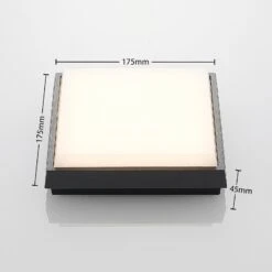 Lucande Amra LED-Außendeckenleuchte, Eckig 17,5 Cm 12 Lucande Amra LED-Außendeckenleuchte, Eckig 17,5 Cm -Paulmann Verkaufsgeschäft 9969068 3