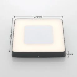 Lucande LED-Außendeckenleuchte Sora, Eckig, Sensor 12 Lucande LED-Außendeckenleuchte Sora, Eckig, Sensor -Paulmann Verkaufsgeschäft 9969109 3