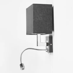 Lucande Schwarze Stoff-Wandlampe Rebekka Mit LED-Lesearm -Paulmann Verkaufsgeschäft 9976023 5