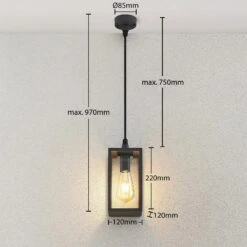 Lindby Filimon Außenpendellampe, Dunkelgrau, E27 -Paulmann Verkaufsgeschäft 9977049 3