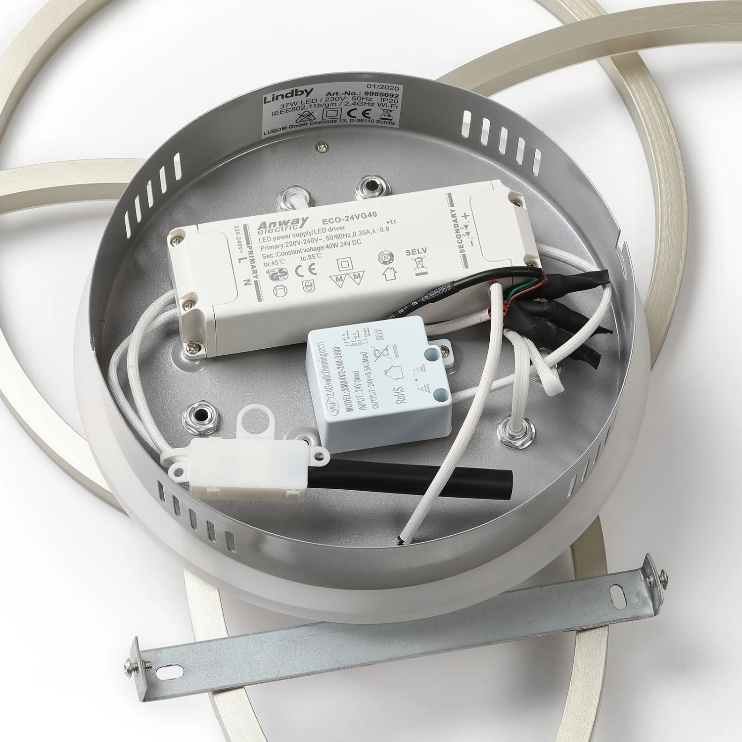 Lindby Smart Tula LED-Deckenleuchte, App, CCT 8 Lindby Smart Tula LED-Deckenleuchte, App, CCT – Bild 8